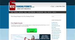 Desktop Screenshot of k12parkingpermits.com